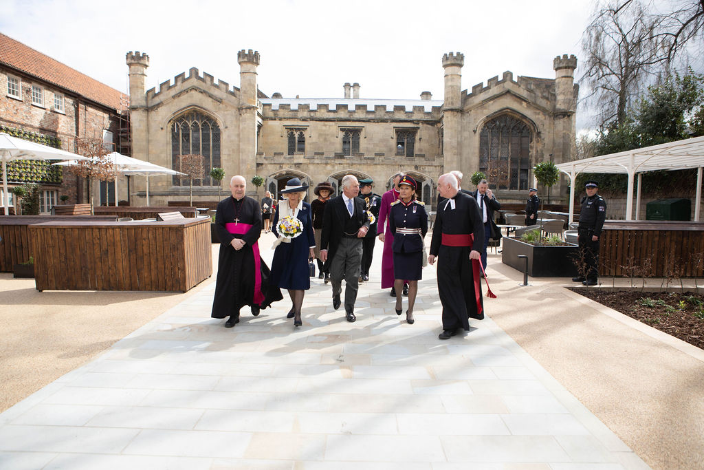 His Majesty King Charles III and Queen Camilla Open York Minster Refectory